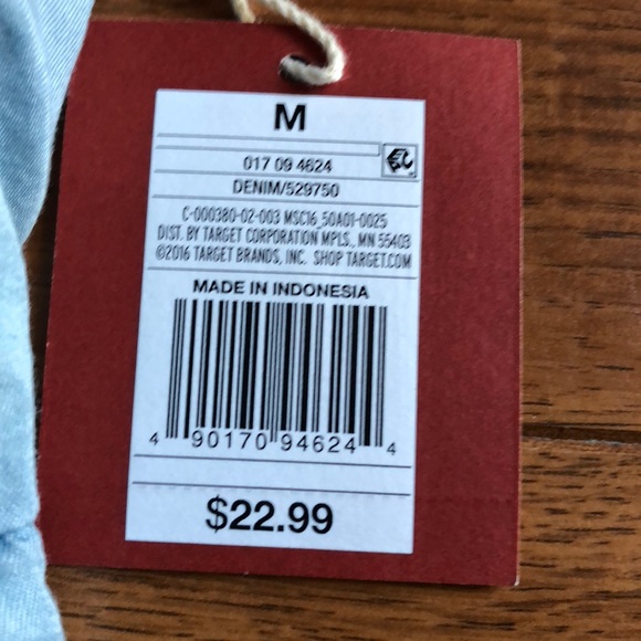 NEW WITH TAG chambray swing dress! Perfect! - Picture 3 of 4